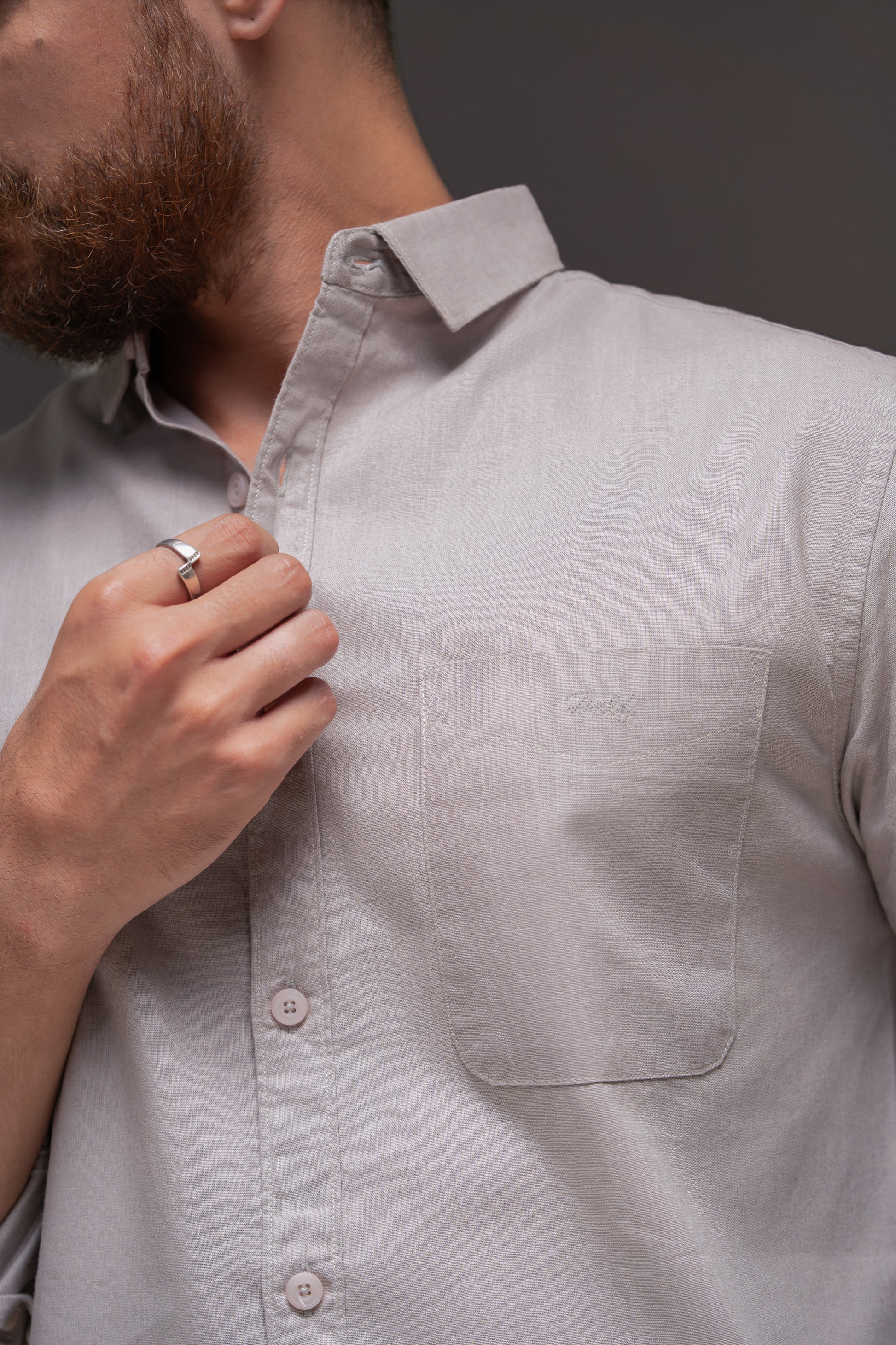 Light Fawn Linen Cotton