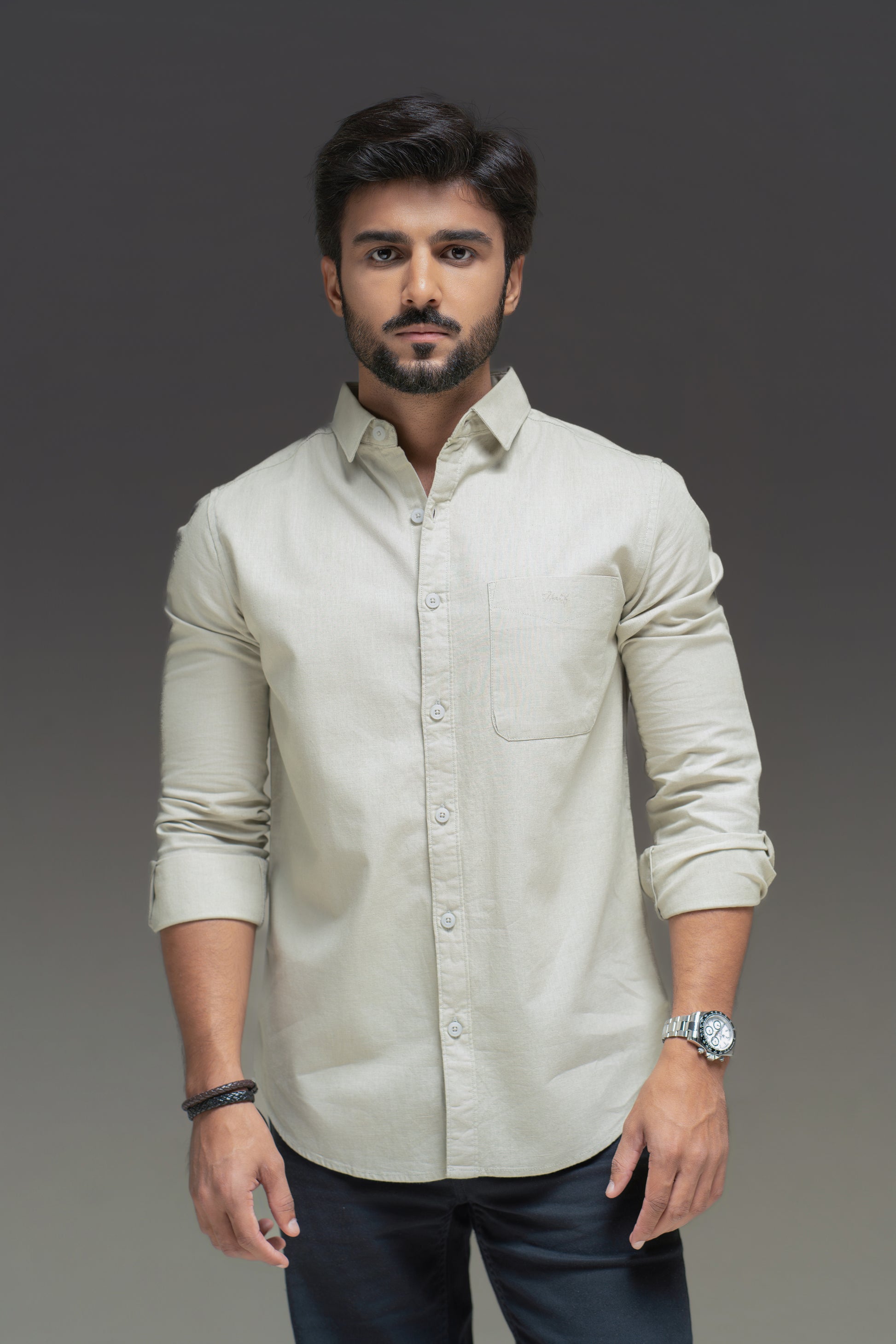 Pista Linen Cotton Plain