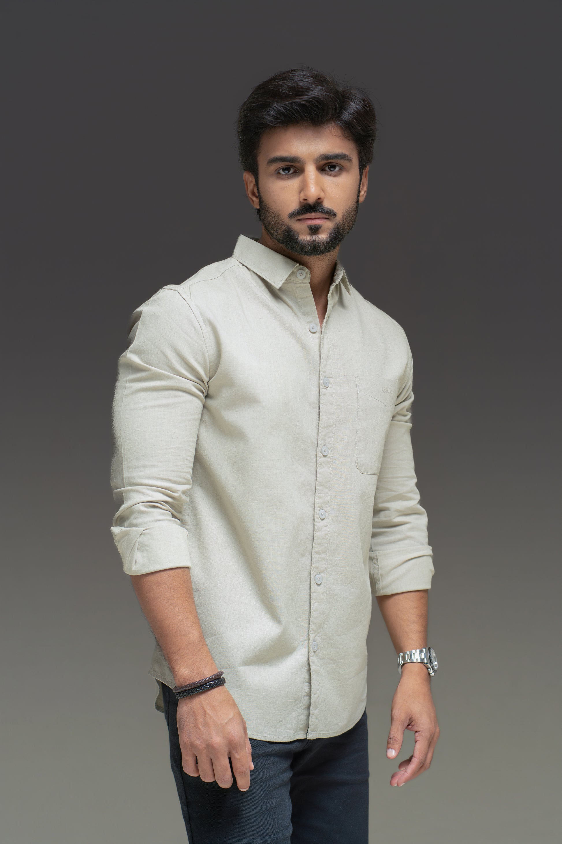 Pista Linen Cotton Plain