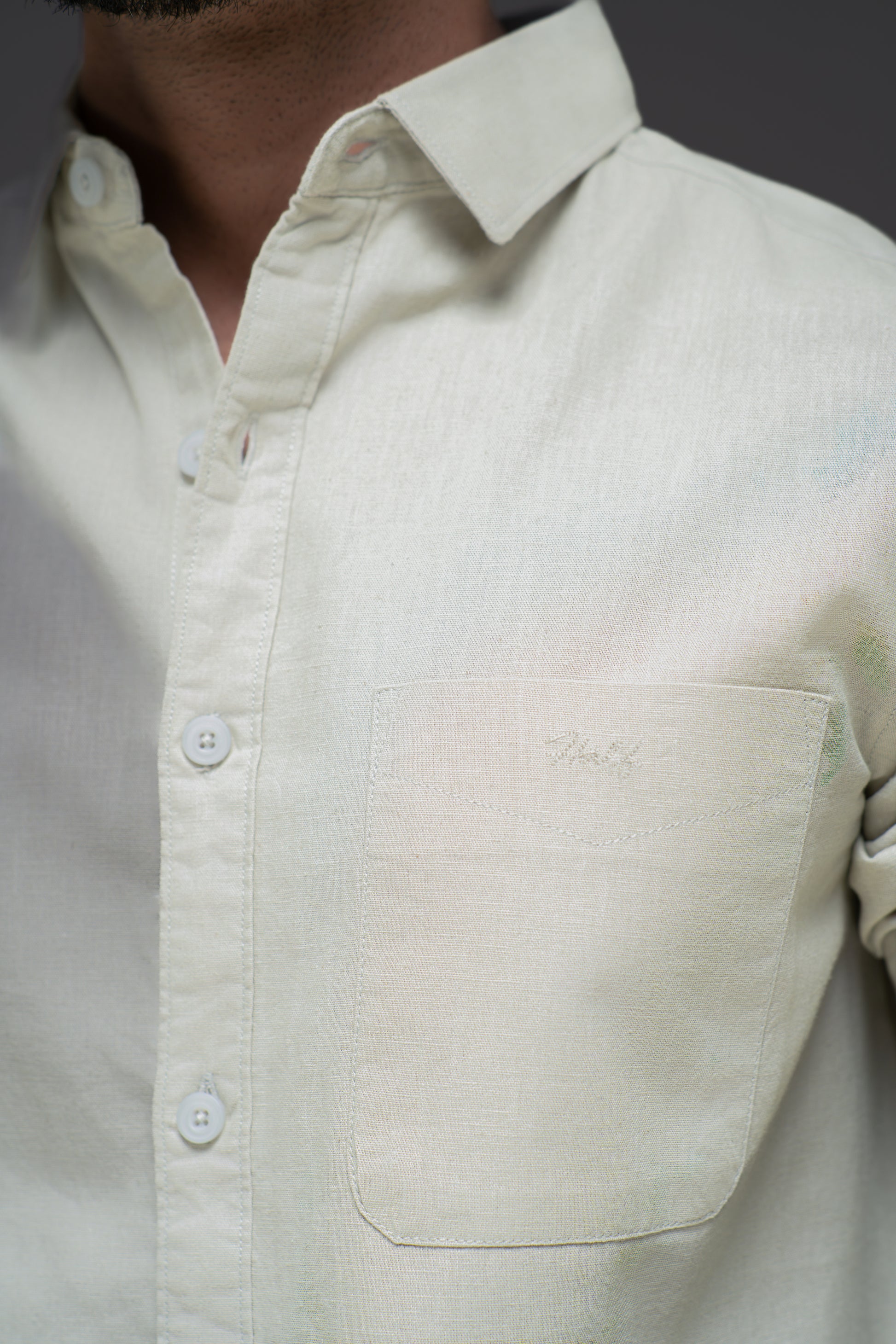 Pista Linen Cotton Plain